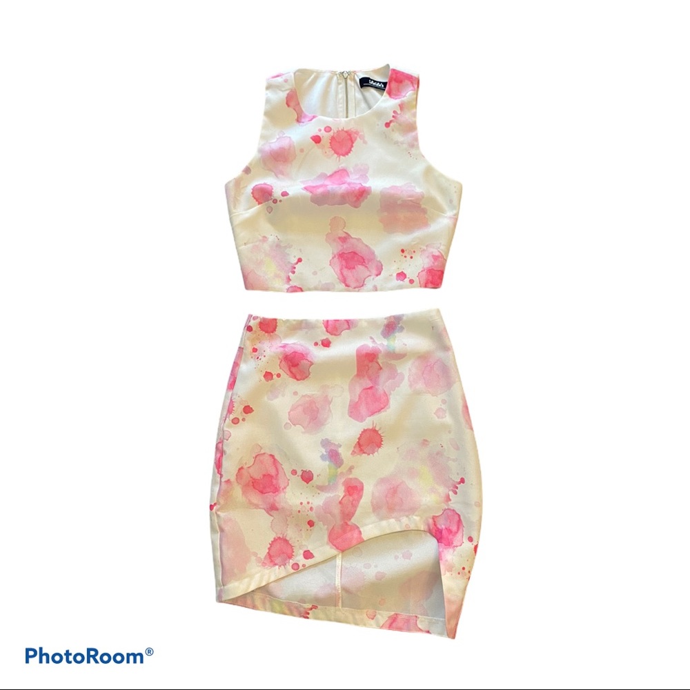 Two piece water color dress